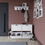 Hanah Home Zapatero 1600-50 Blanco Mate 120.5x79.2x30 cm